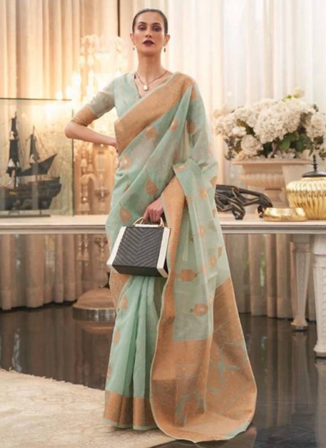 KTHIYA LINEN Pure Linen Weaving Wholesale Saree Collection